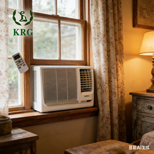 Climatiseur de fenêtre KRG de haute qualité 18000 BTU, refroidissement unique, flux d'<span class=keywords><strong>air</strong></span> stable, économie d'énergie, commande mécanique, idéal pour les maisons et appartements - Product Image 2