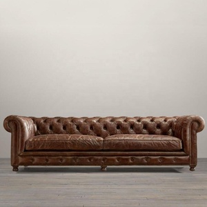 Di alta qualità chesterfield dell'annata italiana grano superiore del cuoio genuino divano <span class=keywords><strong>in</strong></span> <span class=keywords><strong>pelle</strong></span> set soggiorno <span class=keywords><strong>divani</strong></span> <span class=keywords><strong>in</strong></span> <span class=keywords><strong>pelle</strong></span> marrone - Product Image 4