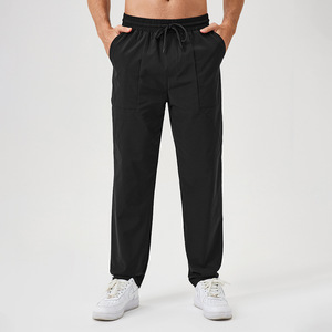 Pantalon long homme JAC22 F657 automne-<span class=keywords><strong>hiver</strong></span>, coupe ample, droit, décontracté, <span class=keywords><strong>pour</strong></span> activités de plein air, course à pied, séchage rapide, entraînement physique, motif uni - Product Image 6