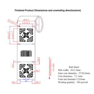 Impinj MONZA m4qt Mini <span class=keywords><strong>RFID</strong></span> Tag tầm xa <span class=keywords><strong>UHF</strong></span> trống trắng <span class=keywords><strong>RFID</strong></span> sticker cho Quản Lý Kho Hàng 860-960MHz tần số - Product Image 5