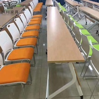 Chaise de bureau en tissu, avec cadre métallique, siège empilable pour salle d'entraînement, idéale pour salle de conférence, offre spéciale, livraison gratuite