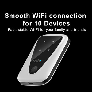 Karbor 300Mbps 4G Di Động LTE Wifi Router Với Khe Cắm Thẻ Sim Được Xây Dựng Trong 3000MAh Pin Tường Lửa Di Động Và Chức Năng VoIP - Product Image 3