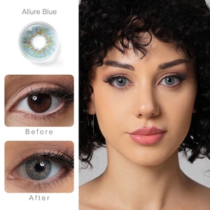 Lenti a Contatto Colorate Naturali Big Eye Freshgo, Lenti Morbide Colorate Annuali, Vendita all'Ingrosso, 14.50mm, Astuccio per Lenti a Contatto - Product Image 1