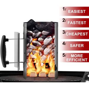 Nouveautés 2025 : Ensemble de démarrage de feu pour barbecue robuste avec allume-charbon pour cheminée - Product Image 3
