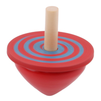 Toupie colorée en gros, jouet classique Montessori, toupie magique, jouet éducatif, cadeau d'anniversaire, jouet en bois