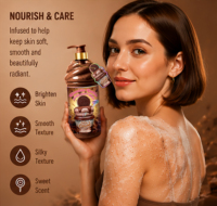 Gommage corporel au chocolat DR.DAVEY, exfoliant doux, éclaircissant, nourrissant, gommage corporel crémeux pour une peau lisse et éclatante