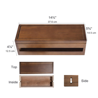 Boîte de gestion des câbles au design moderne, organisateur de câbles en bois pour bureau à domicile