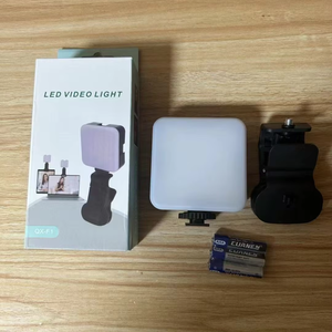 QX-F1 Mini RGB LED Fill Light xách tay Selfie ánh sáng cho máy ảnh điện thoại để phát trực tiếp <span class=keywords><strong>Youtube</strong></span>/tiktok túi nhựa bền - Product Image 1