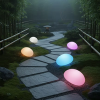 Décoration de Noël Couleur Changeante PE Pebble Lights IP65 Étanche Musique Lumières Led Swing Led matrice Panneau