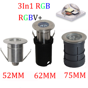 IP68 ánh sáng dưới nước RGB 4 dây DC12V 3W ip68waterproof LED hồ bơi ánh sáng 3in1 rgbv + mini ánh sáng tại chỗ - Product Image 2