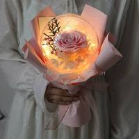 Bunga Mawar Abadi Grosir Bobo Ball Hadiah Pernikahan Natal Hari Valentine Buket Bunga Mawar Awet Selamanya