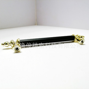 Tirador de aluminio para armario, color negro y dorado, diseño contemporáneo, tirador duradero para gabinete - Product Image 3
