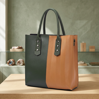 BS INTERNATIONAL Tas Tangan Kulit Asli Wanita Model Clutch Bisnis Kasual Tahan Air Ringan Kapasitas Besar Resleting Ganda