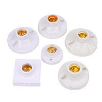 Douilles de lampe E27 B22 en plastique et céramique pour ampoules Edison, accessoires d'éclairage LED, supports de lampe