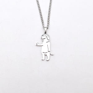 <span class=keywords><strong>Collares</strong></span> de acero inoxidable, colgante divertido de gato y perro de dibujos animados, collar de cadena de pareja BFF <span class=keywords><strong>para</strong></span> mujeres, hombres, joyería, amigos, los mejores regalos - Product Image 3