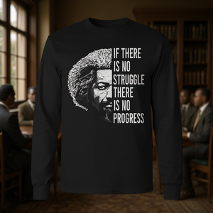 T-shirt à manches longues avec citation Freedom and Justice, col rond unisexe, en coton pour adulte, haut inspirant - Product Image 3