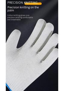 Guanti da <span class=keywords><strong>Lavoro</strong></span> in Cotone Economici Personalizzati, Guanti per Elettricisti Lavabili Bianchi per Lavori Agricoli - Product Image 3