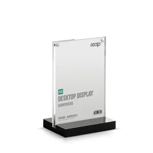 Up-market Vertical Model Acrylic Sign Holder With High Quality For Menu Or Certificate