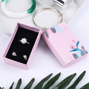 Wholesale Luxury Custom Cardboard Paper Jewelry <b>Box</b> with Personalized Logo for Earrings Ring Necklace Gift <b>Packing</b> - Product Image 4