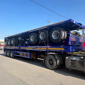 Semirremolque de Plataforma Plana para Contenedores de 20 a 50 Pies, de 3 a 5 Ejes, de 30 a 40/60 Toneladas, Nuevo y Usado, con Capacidad de Carga Máxima de 100 Toneladas - Product Image 6