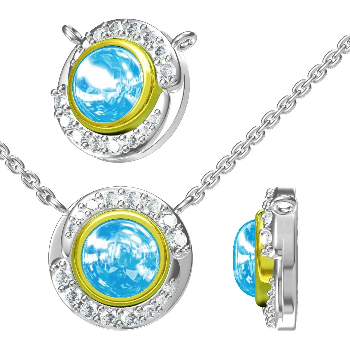 Custom 14K Gold 18K Gold Sterling Silver Ring Earrings Necklace Bracelet Charm Jewelry Manufacturer