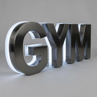 Letrero LED Acrílico con Retroiluminación 3D, Letrero LED Personalizado con Logotipo Comercial para Tienda, Letrero con Nombre de Tienda para Exteriores
