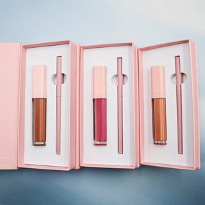 Set <span class=keywords><strong>de</strong></span> Labiales 2 en 1 OEM Lana Cane, Marca Privada, Vegano, Mate, con Alta Pigmentación, Brillo Labial, Lápiz Labial y Delineador <span class=keywords><strong>de</strong></span> Labios - Product Image 1