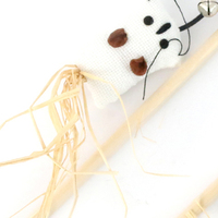 Petit jouet interactif pour chat en paille de 40 cm - Jouet à mouvement interactif pour animaux de compagnie