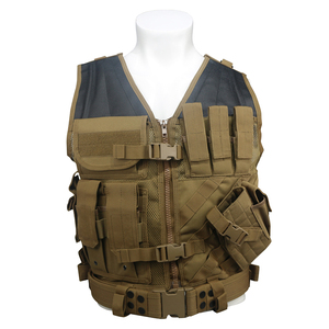 Security Tactical Vest Shipping From US Warehouse Outdoor Tactical Gear Vest Made With Breathable Mesh Tan Jacket - Product Image 2