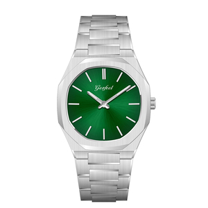 OEM Octagon Men <b>Watch</b> 40MM Ultra Thin 316 Steel Japan Quartz Sun Dial 3ATM Waterproof Custom Wristwatch - Product Image 2
