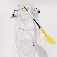 Siège une personne Internet célébrité bateau une personne jouer lac rafting bord de mer chaloupe PC coque transparente bateau transparent avec b