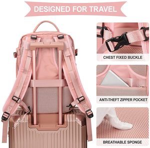 กระเป๋าเป้สะพายหลังสำหรับกีฬากลางแจ้ง กระเป๋าเป้ลำลองใส่โน้ตบุ๊คขนาด 15.6 นิ้ว พร้อมช่องใส่รองเท้า กระเป๋าเดินทางสำหรับผู้ชายและผู้หญิง - Product Image 4