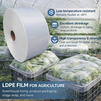 Film LDPE de qualité supérieure, conserve sa souplesse jusqu'à -40 degrés, idéal pour une utilisation en congélateur