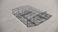 Sistema de Construcción de Estructuras de Acero Modulares Modernas, Pre-fabricadas, de Gran Envergadura y Bajo Costo para Fábricas Industriales