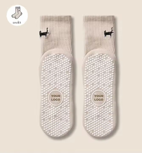 Customized Embroidered <b>Socks</b> with Anti-slip Design Thick and Warm Pilates Exercise <b>Socks</b> Comfortable and Durable - Product Image 4