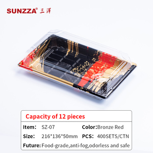 Box Sushi Disposable Plastic Food Take Away Box Sushi Packing Box Sushi