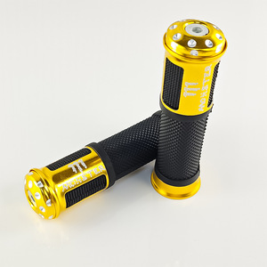 Poignées de guidon de moto Qiangye en alliage d'aluminium, pièces de modification universelles, noir, rouge, bleu, or, argent, colorées - Product Image 4