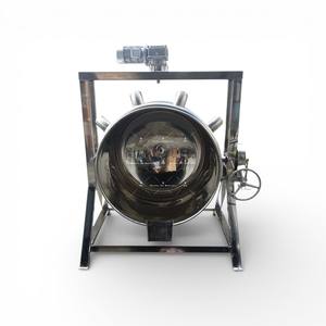 Marmite de cuisson industrielle à double enveloppe de 100 litres (vapeur/gaz/électrique) avec agitateur - Product Image 1