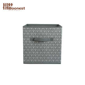 Contenedor de Almacenamiento Apilable de Tela Gris con Tapa - Tablero Extra Grueso de 2.5mm, Organizador de Ropa de Tela Virgen Inodora <span class=keywords><strong>para</strong></span> Armario - Product Image 6