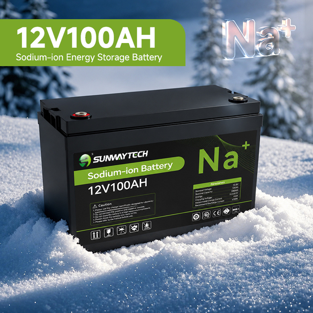 12V 100Ah Sodium Ion Deep Cycle Battery with BMS for Caravan Marine Solar Backup