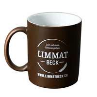 Mug en céramique chauffant par sublimation fait main, coffret cadeau de Noël, couleurs personnalisables, logo, compatible micro-ondes et lave-vaisselle