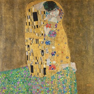 Gustav klimt "hôn" 40*50 kim cương vẽ tranh nghệ thuật phòng khách thích hợp thẩm mỹ hình vẽ tranh trang trí - Product Image 1