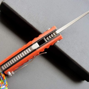 Cuchillo Táctico Plegable de Tamaño Pequeño, Acero D2 con Acabado Stone Washed, Mango G10, para Campismo, Emergencias, Personalizable con Logotipo - Product Image 4