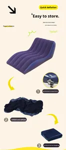 Sofá Cama Hinchable Automático de PVC para Playa y Fiestas Familiares, Mueble de Exterior, Sillón Reclinable - Product Image 4