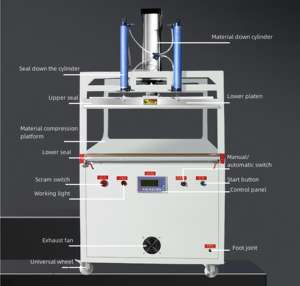 Machine d'emballage sous vide / type oreiller avec le meilleur <span class=keywords><strong>prix</strong></span>, machine de pressage textile, machine d'emballage de compression de <span class=keywords><strong>couette</strong></span> en stock - Product Image 4