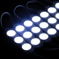 Module de lumière led étanche ip65, 1.5W 12V, 3 puces, 160 degrés, smd 2835, lentille led, pour signalisation