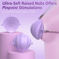 Ultra-Weiche Erhöhte Noppen Tragbarer BH App-Gesteuerter Vibrierender Massagestab Brustwarzen-Stimulator Vibrator Nippelabdeckungen Frauen Sexspielzeug