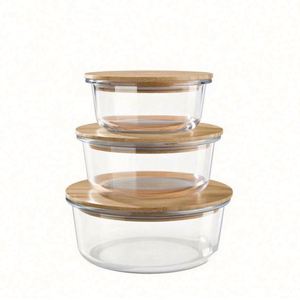 Boîte à lunch scellée en verre et plastique, résistante aux hautes températures, pour micro-ondes et réfrigérateur, 0-1L, durable, écologique, pour nouveau-né - Product Image 2