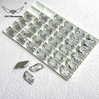 CY Waterdrop Flatback Pierres Coudre sur Cristal Strass En Gros pour Vêtement Accessoires De Couture