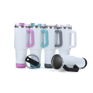 กระติกน้ำเก็บความร้อนสแตนเลสสุญญากาศสองชั้นขนาด40ออนซ์พร้อมที่จับมือ6-12ชั่วโมง - Product Image 5